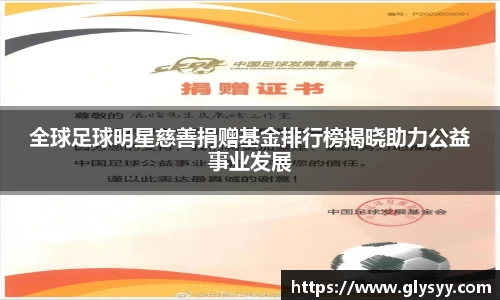 全球足球明星慈善捐赠基金排行榜揭晓助力公益事业发展